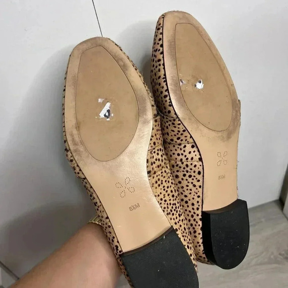 CASLON Loafers Real Fur Cheetah Print Women Size 8.5 M Office Career - Picture 7 of 8